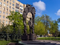 neighbour house: st. Sennaya. monument В.Ф. Маргелову