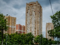 Strogino district, st Tvardovsky, house 12 к.1. Apartment house