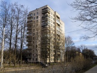 Vyiborgsky district, Institutsky avenue, house 9. Apartment house