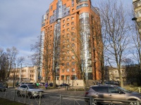 Vyiborgsky district, Institutsky avenue, house 11. Apartment house