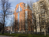 Vyiborgsky district, Institutsky avenue, house 11. Apartment house