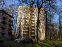 Vyiborgsky district, Novorossiyskaya st, house 40. Apartment house