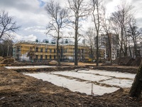 Vyiborgsky district, Novorossiyskaya st, house 42. building under reconstruction