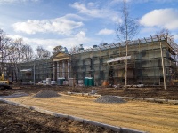 Vyiborgsky district, Novorossiyskaya st, house 42. building under reconstruction