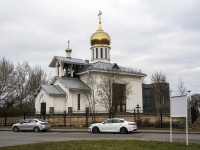 Kalininsky district, 寺庙 Храм святых благоверных князей Петра и Февронии , Kushelevskaya doroga st, 房屋 10