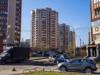 Kalininsky district, Kondratyevskij avenue, house 64 к.1. Apartment house