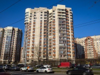 Kalininsky district, avenue Kondratyevskij, house 64 к.1. Apartment house