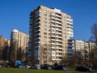 Kalininsky district, Kondratyevskij avenue, 房屋 75 к.1. 公寓楼