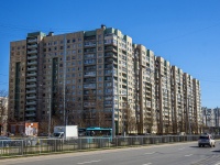 Krasnogvardeisky district, Nastavnikov avenue, house 41 к.1. Apartment house