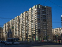 Krasnogvardeisky district, Nastavnikov avenue, house 41 к.1. Apartment house