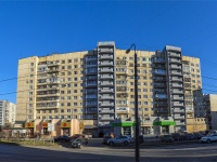 Krasnogvardeisky district, Udarnikov avenue, house 23. Apartment house