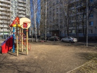 Krasnogvardeisky district, Udarnikov avenue, house 24. Apartment house