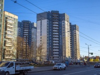 Krasnogvardeisky district, Entuziastov avenue, house 37/12. Apartment house