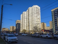 Krasnogvardeisky district, Entuziastov avenue, house 43 к.1. Apartment house