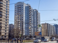 Krasnogvardeisky district, Entuziastov avenue, house 43 к.1. Apartment house