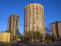 Nevsky district, Sedov st, house 58. Apartment house