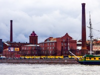 neighbour house: embankment. Petrogradskaya, house 42А. industrial building