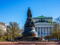 Central district, monument Екатерине ВеликойNevsky avenue, monument Екатерине Великой