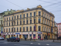 Central district, Nevsky avenue, 房屋 90-92 ЛИТ А. 公寓楼